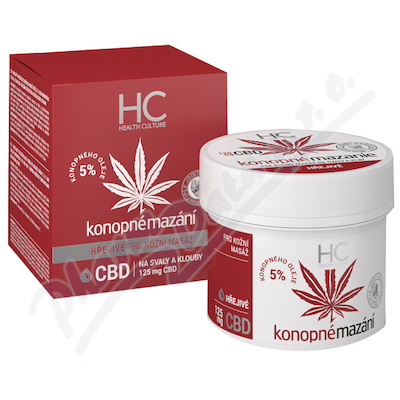 HEALTH CULTURE CBD Konopné mazání hřejivé 125 ml