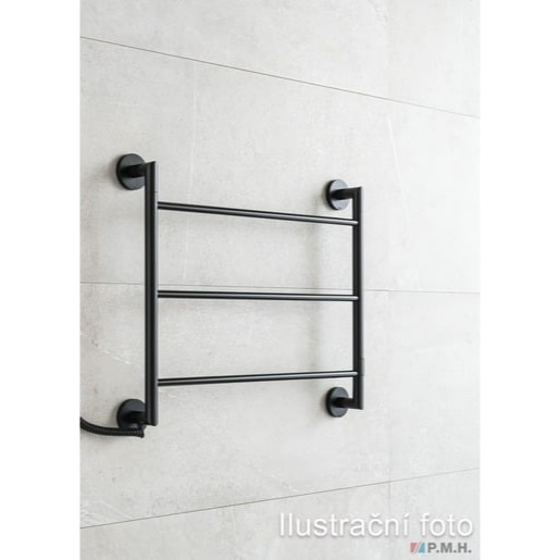 P.M.H. Britta sušák ručníků elektrický 71,2x85,9 cm černá BR859712BL