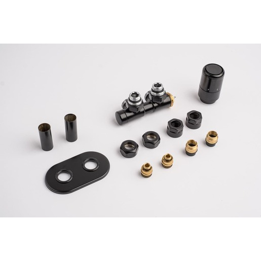 P.M.H. Terra termostatický ventil pro ústřední vytápění 6x7 cm černá TER-R-B