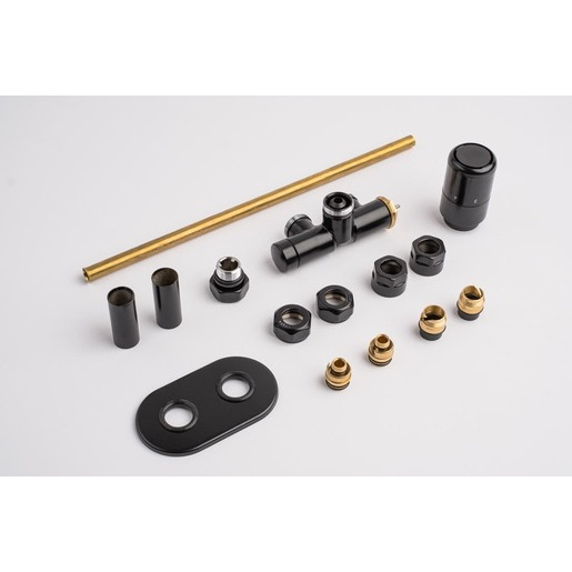 P.M.H. Nova termostatický ventil pro ústřední vytápění 6x7 cm černá NOV-L-B