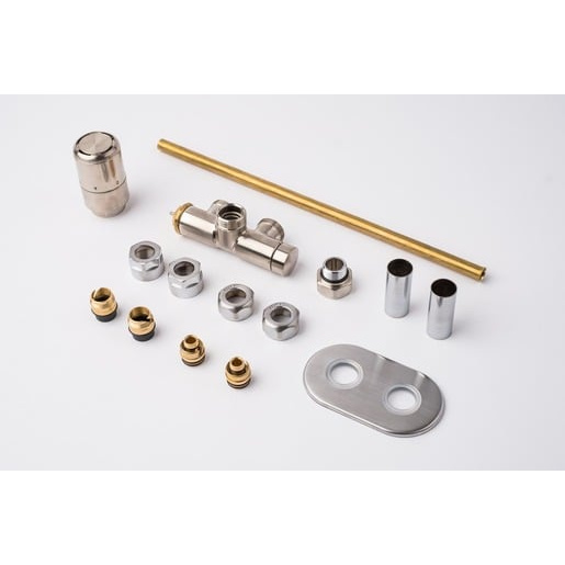 P.M.H. Nova termostatický ventil pro ústřední vytápění 6x7 cm nerez NOV-R-SS