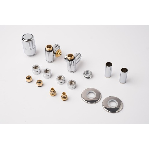 P.M.H. Runa termostatický ventil pro ústřední vytápění 6x7 cm chrom RUN-L-C