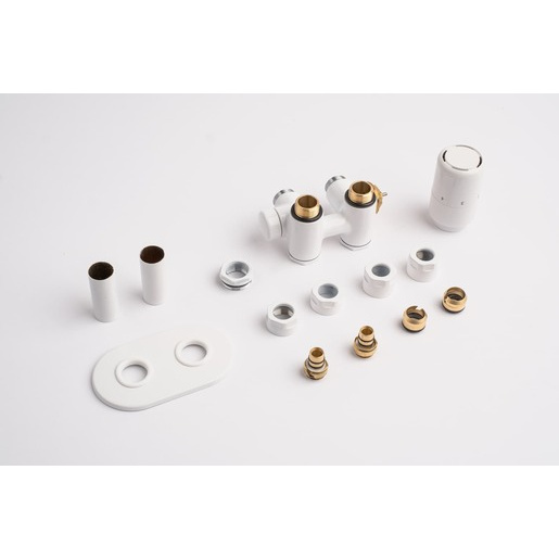 P.M.H. Nura termostatický ventil kombinovaný 6x7 cm bílá NUR-R-W