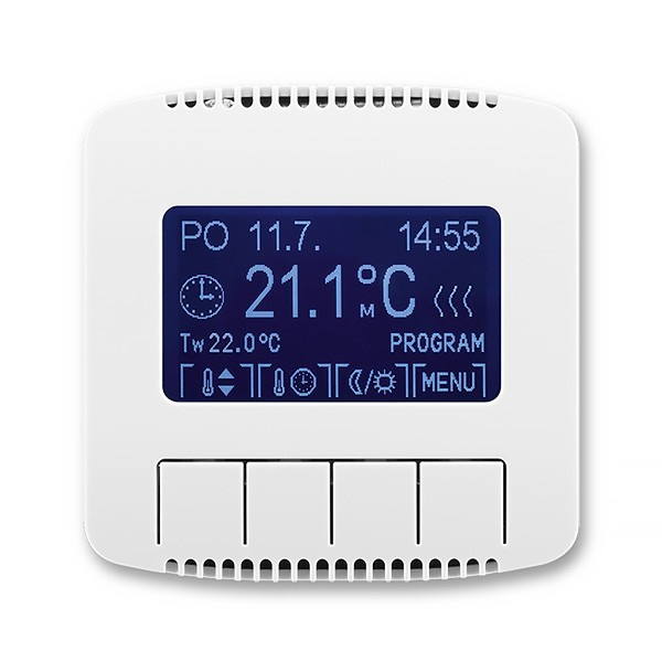 Termostat univerzální digitální ABB Tango bílá