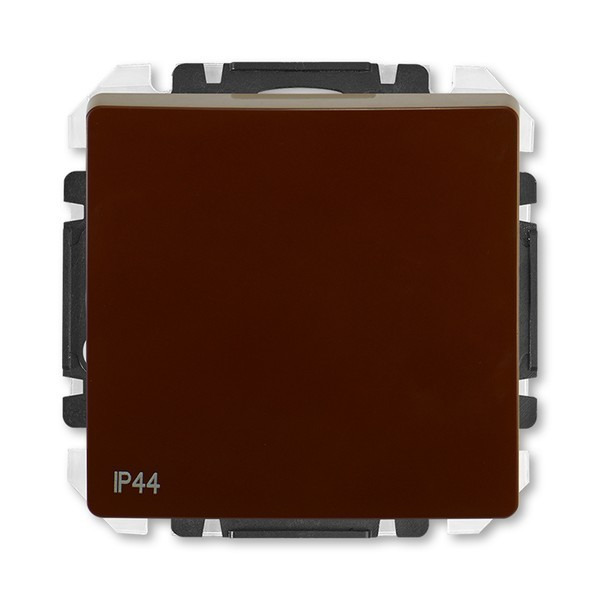 Přepínač střídavý ABB Swing 3557G-A06940 H1, řazení 6, hnědá, IP44, s krytem, s drápky