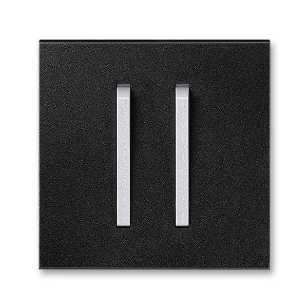 Kryt spínač dvojitý ABB Neo onyx, titanová