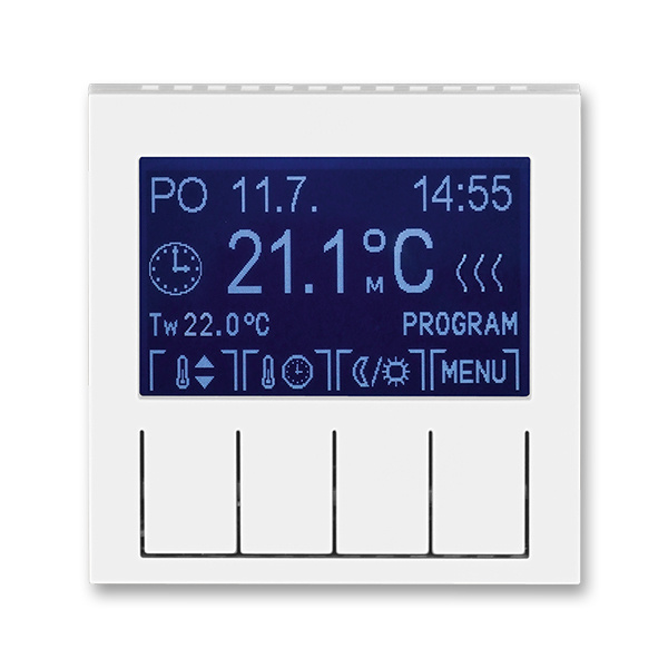 Termostat univerzální digitální ABB Levit bílá