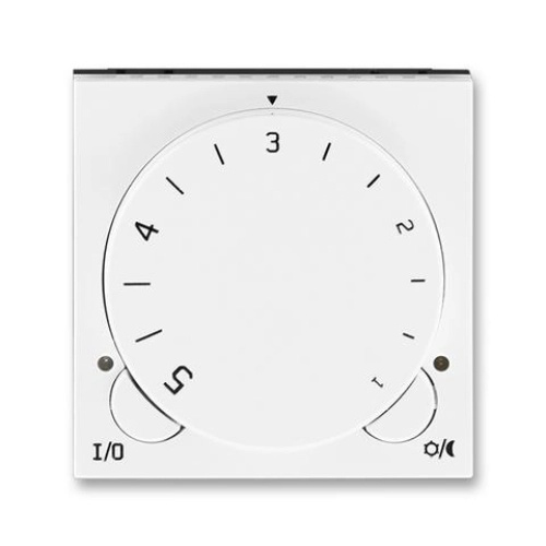 Termostat univerzální otočný ABB Levit bílá, ledová bílá