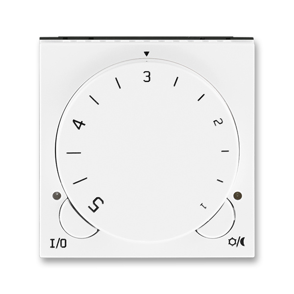 Termostat univerzální otočný ABB Levit bílá