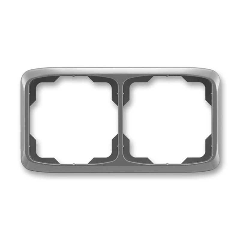 Rámeček 2 násobný vodorovný, Tango, barva kouřová šedá