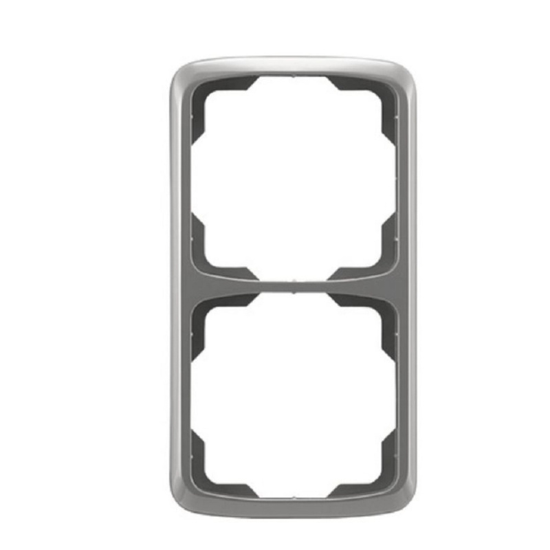 ABB 2násobný rámeček TANGO 3901A-B21 S2, kouřově šedý, 11,5 x 156 x 81 mm