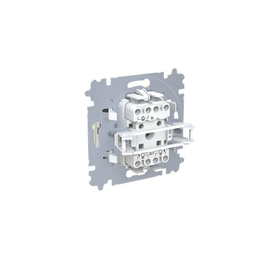 Přepínač střídavý ABB Blistry 2CHH590645A6017, řazení 6, slonová kost/bílá, s krytem, s drápky