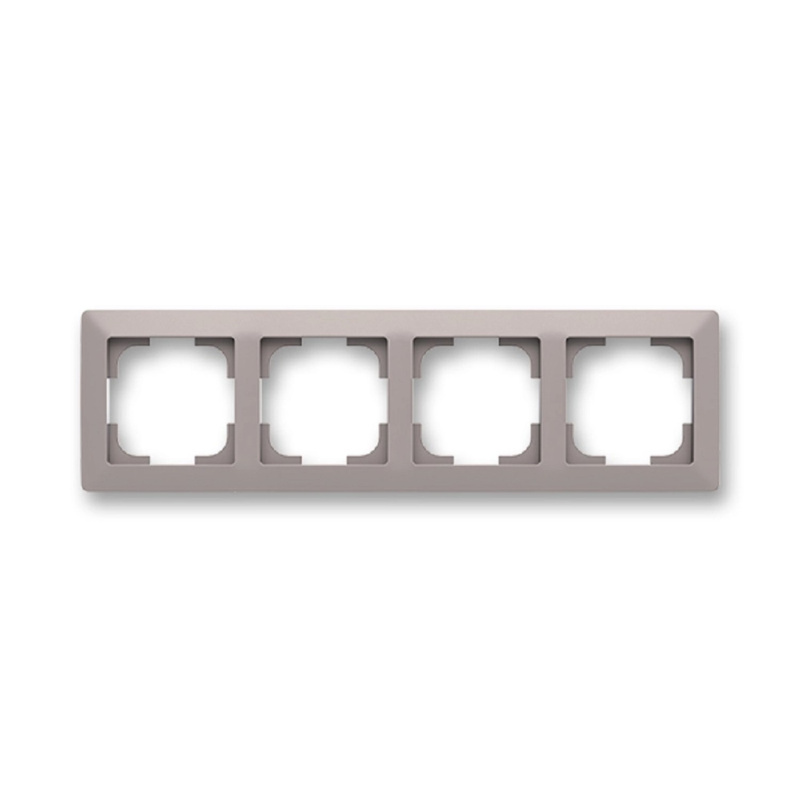 Rámeček ABB Zoni čtyřnásobný greige, bílá