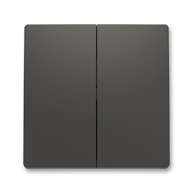 Kryt spínač dvojitý ABB Zoni matná černá