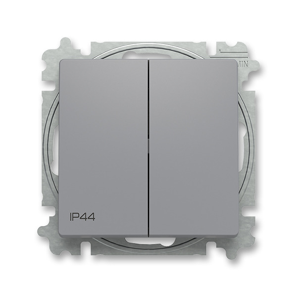 ABB Zoni vypínač č.6+6 IP44 šedá 3559T-A52940 241 2CHT595294A6241
