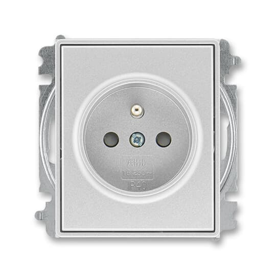 Zásuvka 230 V jednonásobná ABB Time titan