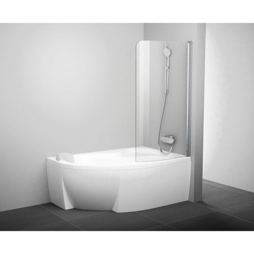 Ravak Rosa vanová zástěna 150x100 cm bright alu 7qls0c00y1 CVSK1160170ROTCRL