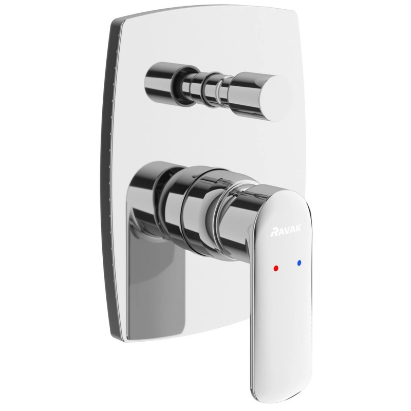 RAVAK Podomítková vanová/sprchová baterie Uni UN 061.00CR.O2, 2cestná, chrom