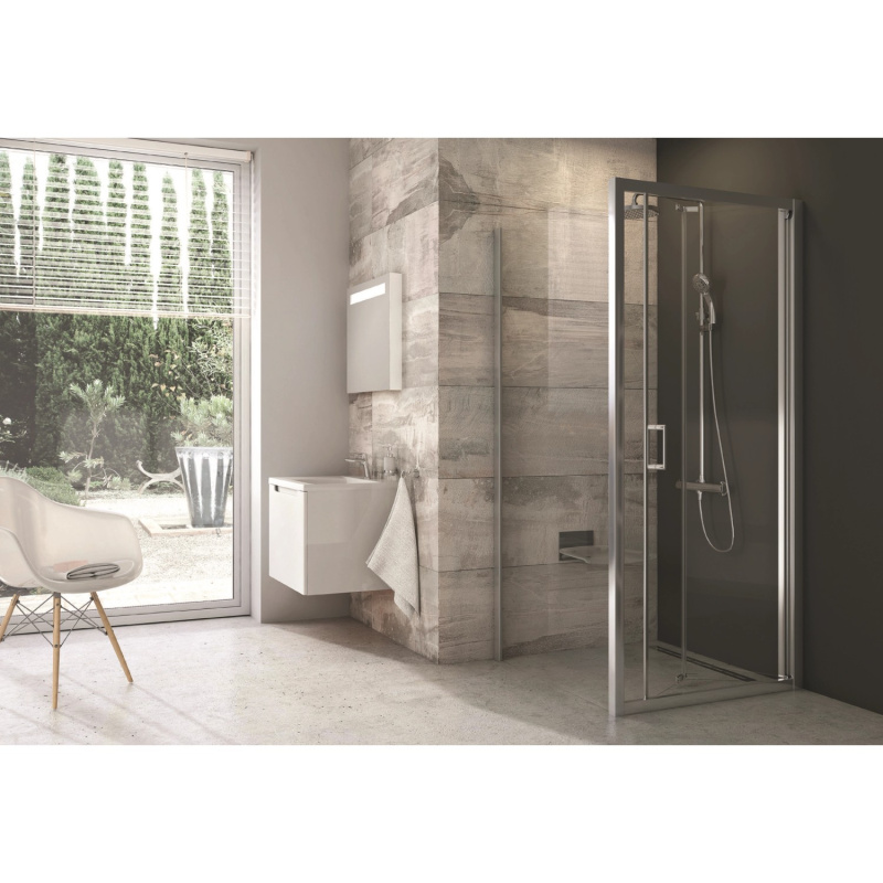 RAVAK Sprchová zástěna pevná BLPSZ Alubright 90 x 190 cm