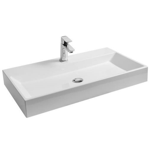 Ravak Natural umyvadlo 80x45 cm otvor pro baterii, bez přepadu xjo01280000 NATURUM0800