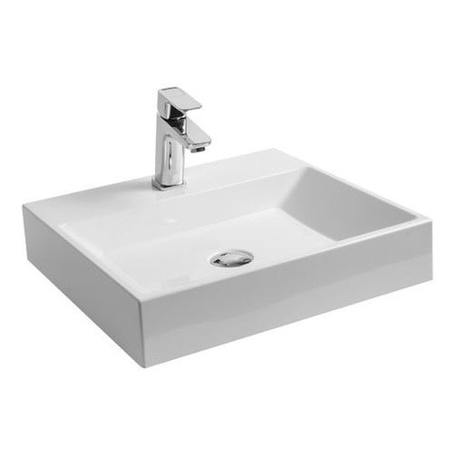 Ravak Natural umyvadlo 50x45 cm otvor pro baterii, bez přepadu xjo01250000 NATURUM0500