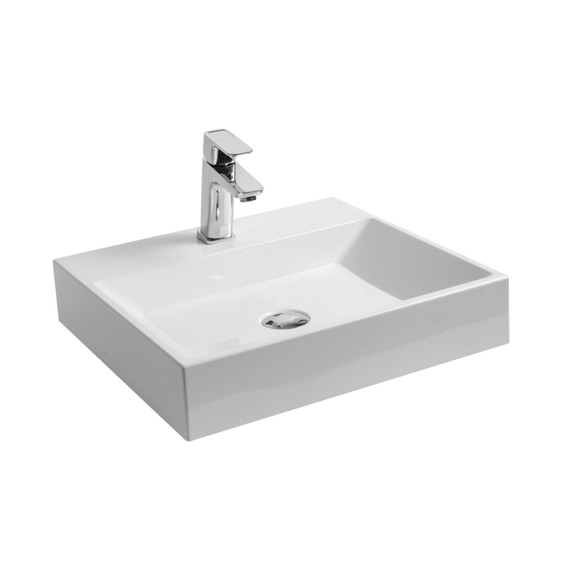 Ravak Natural umyvadlo 50x45 cm otvor pro baterii, bez přepadu xjo01250000 NATURUM0500