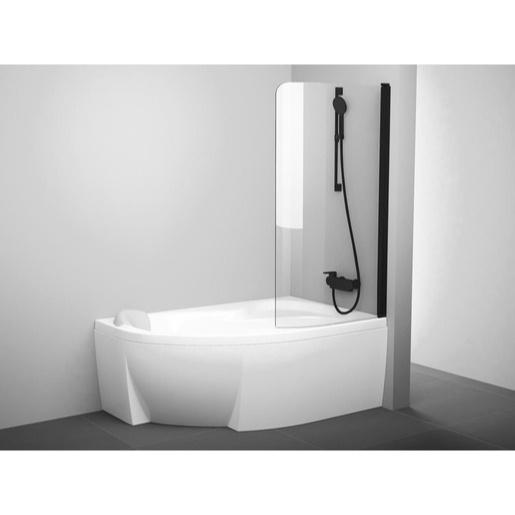 Ravak Rosa vanová zástěna 150x85 cm černá 7QRM0300Y1