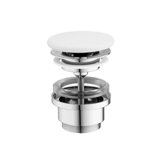 Ravak Flat výpust k umyvadlu bílá kov X01920