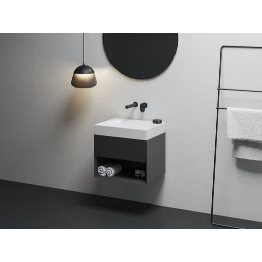 Ravak Lite skříňka pod umyvadlo bez umyvadla 60x43x45 cm černá X000001856