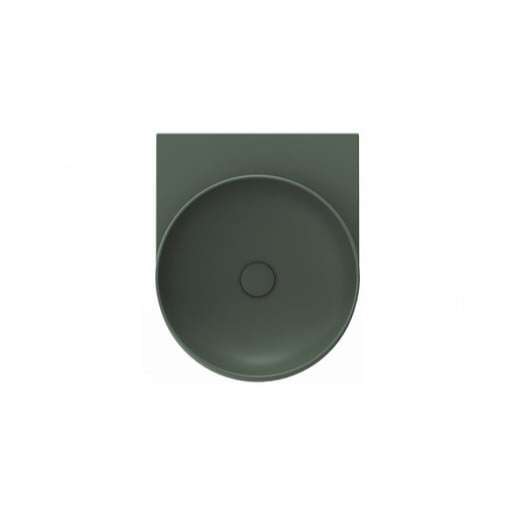 Ravak Yard umyvadlo 40,5x50 cm grey green mat bez otvoru pro baterii XJX08040000
