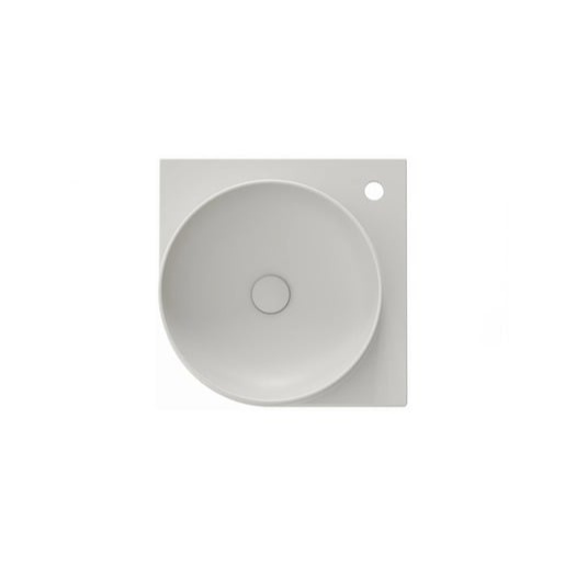 Ravak Yard rohové umyvadlo 45x45 cm smoke grey mat XJX0O245000