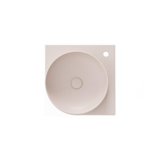 Ravak Yard rohové umyvadlo 45x45 cm alabaster pink mat XJX0G245000