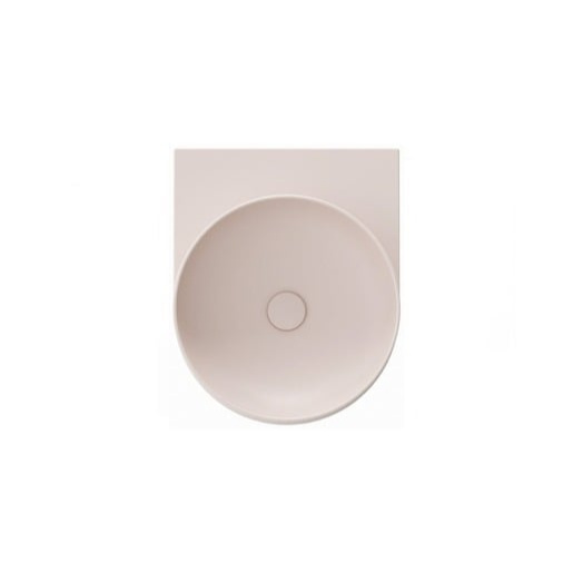 Ravak Yard umyvadlo 40,5x50 cm alabaster pink mat bez otvoru pro baterii XJX0G040000