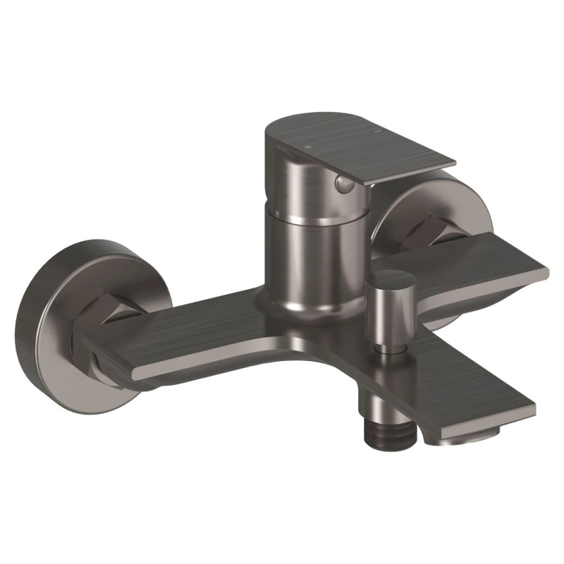 Vanová baterie Ravak Plan bez sprchového setu 150 mm grafit kartáčovaný X070654