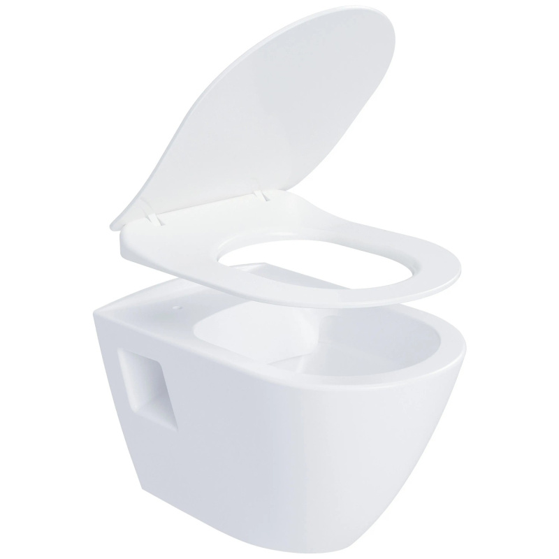 RAVAK Závěsné WC Craft 2v1 WC/duroplastové sedátko RimOff