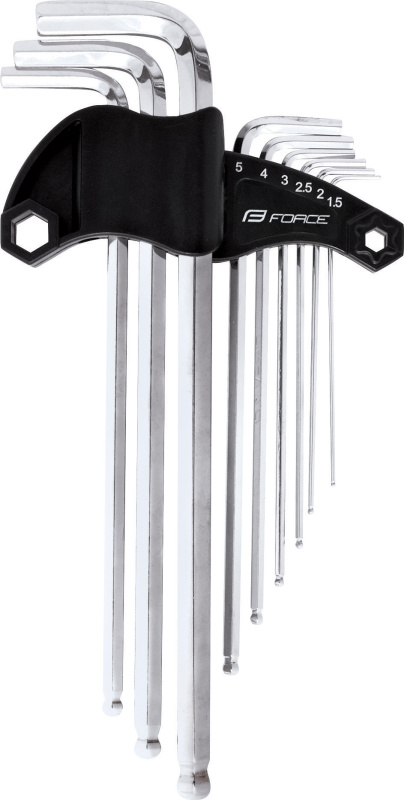 sada 9 inbusů FORCE PROFI 1,5 -10 mm, v držáku