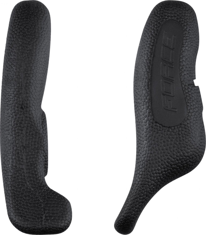rohy FORCE RAB 12 cm AL+guma, černé