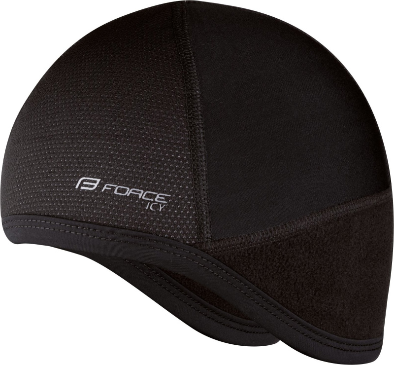 čepice pod přilbu FORCE ICY zimní, černá Velikost: L-XL