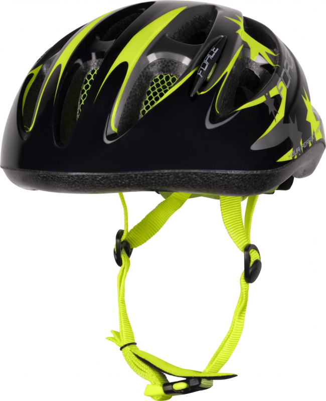 přilba FORCE LARK dětská, černo-fluo Velikost: S