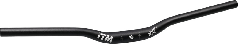 řídítka ITM XX7 MTB prohnutá 31,8/640mm, Al, černá