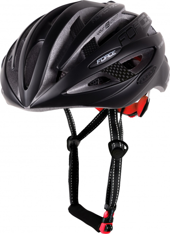 přilba FORCE ROAD, černá mat/lesk Velikost: L-XL