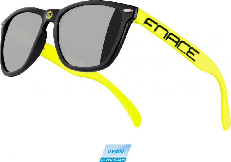 brýle FORCE FREE černo-fluo, černá laser skla
