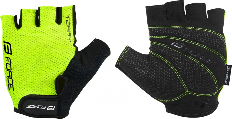 rukavice FORCE TERRY, fluo Velikost: S