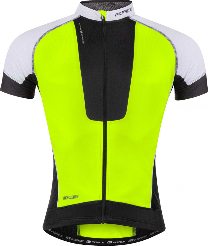 dres FORCE AIR krátký rukáv černo-fluo-bílý Velikost: XS