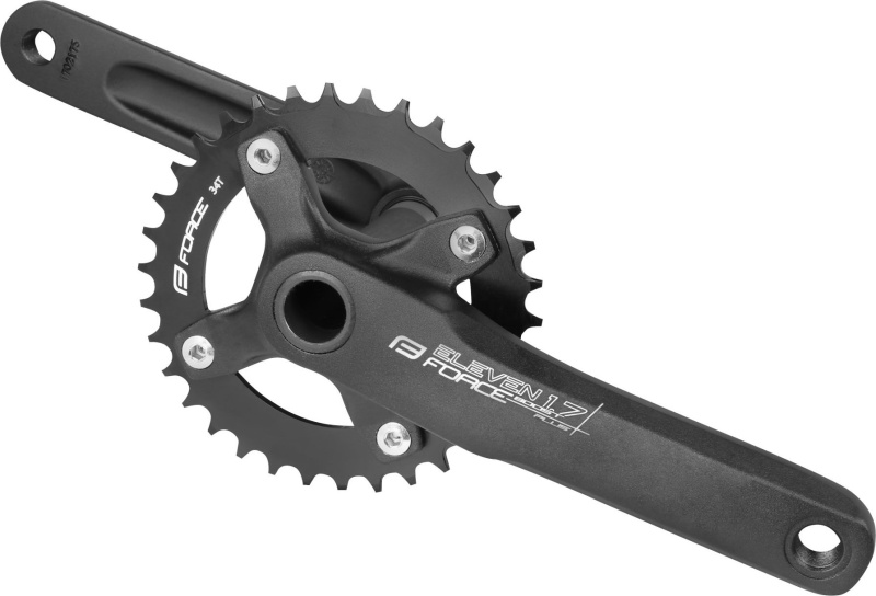 kliky FORCE ELEVEN1.7B+ Al 34z s osou 175mm, černé