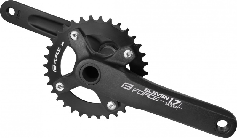 kliky FORCE ELEVEN1.7+ Al 34z s osou 175mm, černé