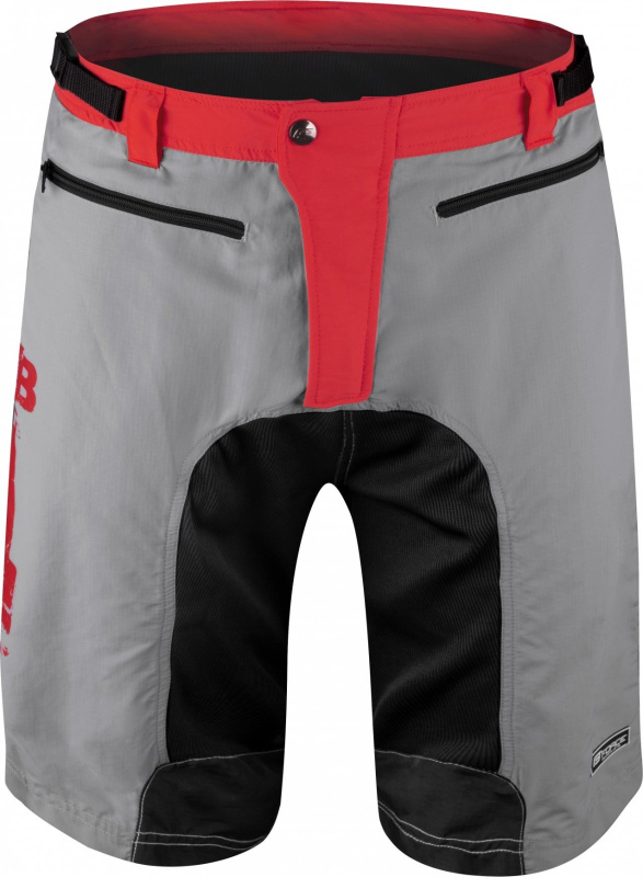 FORCE kraťasy F MTB-11 odnímatelná vložka, sv. šedé Velikost: M