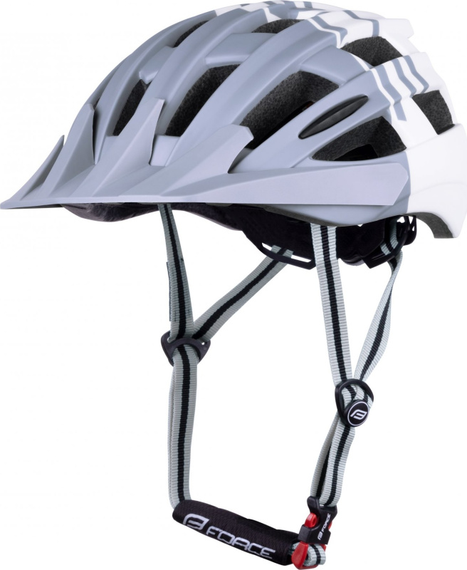 přilba FORCE CORELLA MTB, šedo-bílá Velikost: L-XL