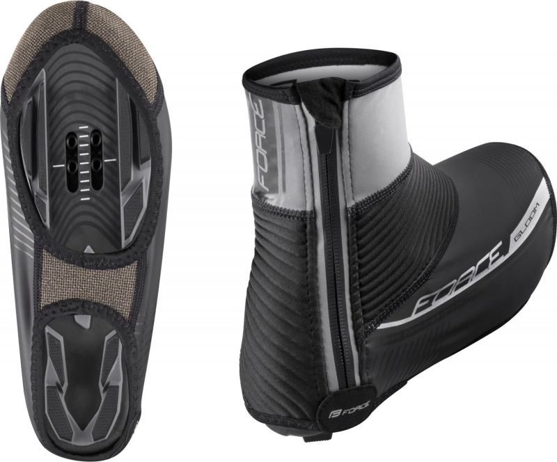 návleky treter FORCE GLOOM MTB, černé Velikost: M