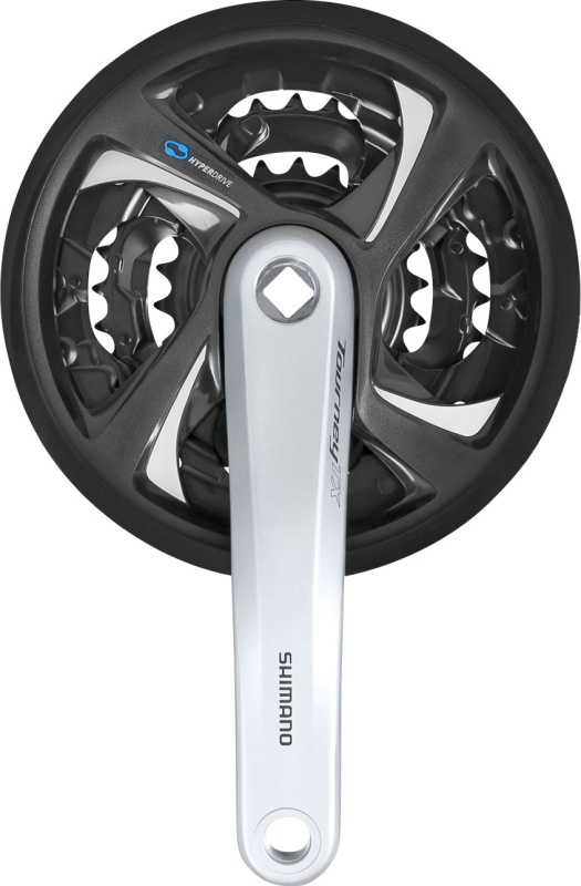 SHIMANO kliky FCTX801 42/32/22 stříbrné 170+kryt
